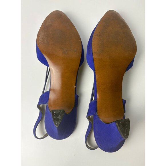 Life Stride Carlene 2 Purple Slingback Kitten Heels 9.5 A/B Womens Shoes - Picture 8 of 8